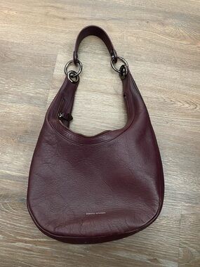 Rebecca Minkoff Wine Leather Shoulder Hobo Bag
